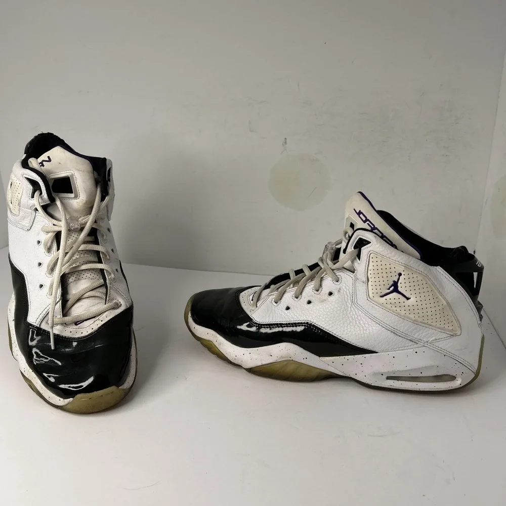 2019 AIR‎ JORDAN B'LOYAL 315317-115 Men's SZ 13 BLK/WHT/PURPLE
